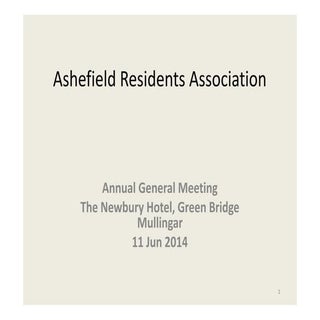  Ashefield residents association 20...
