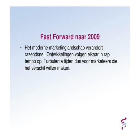Zorg marketing agenda 2008-2009