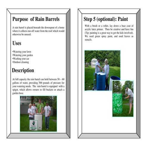 Rain Barrel Brochure