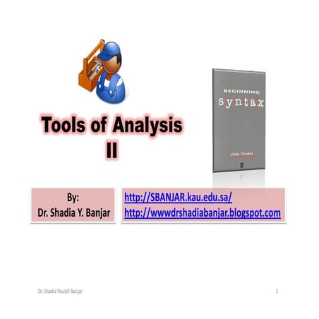 Tools of Analysis II