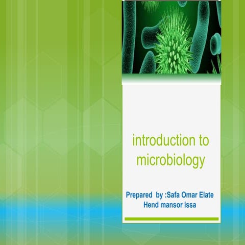 introduction to microbiology