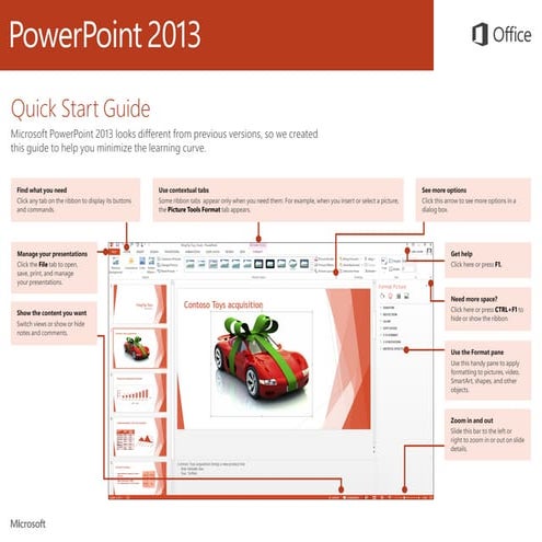 Microsoft PowerPoint 2013 Quickstart