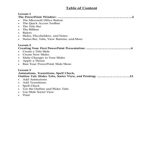 Microsoft Power-Point Guide