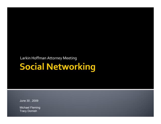 Microsoft Power Point   Lib1 #1262264 V1 Social Networking