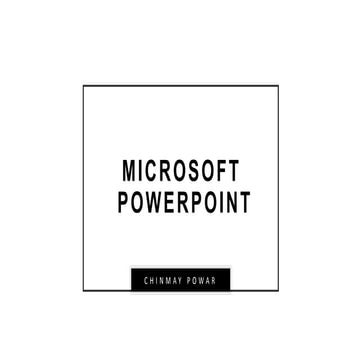 Microsoft Power Point Tutorial 