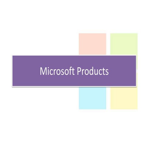 Microsoft products 2014
