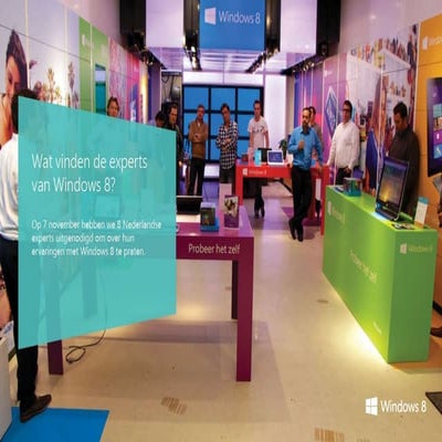 Wat vinden de experts van Windows 8? 