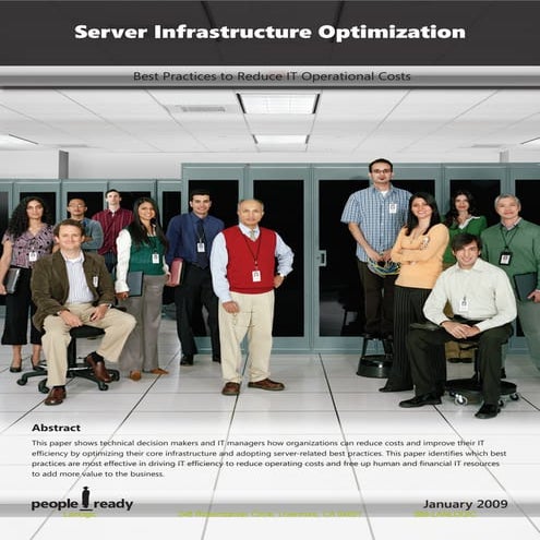 Microsoft Server Infrastructure Optimization White Paper