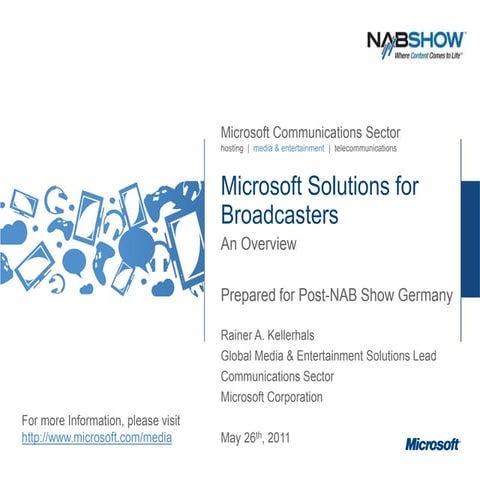 Microsoft Solutions for Broadcasters