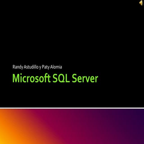 Microsoft sql server