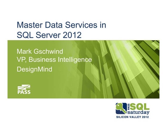 Microsoft SQL Server 2012 Master Data Services