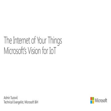 IoT across devices with Windows 10 and Azure IoT Suite by Admir Tuzović