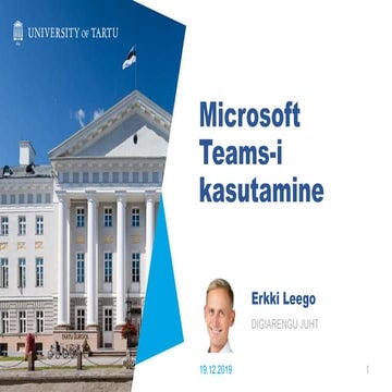 Microsoft Teams-i kasutamine