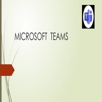 MICROSOFT  TEAMS online conference class meeting collaboration.pptx