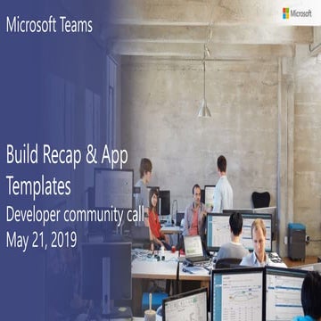 Microsoft Teams community call_May 2019