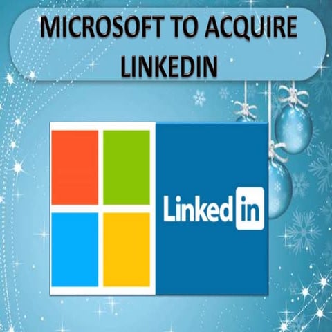 Microsoft to acquire linkedin for $26.2 Billion