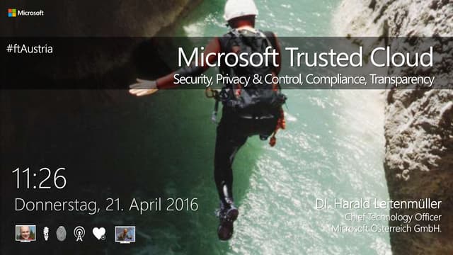 Microsoft Trusted Cloud - Harald Leitenmüller (Microsoft)