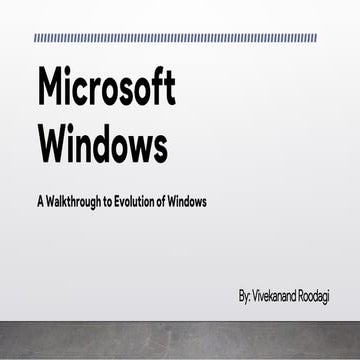 Microsoft windows