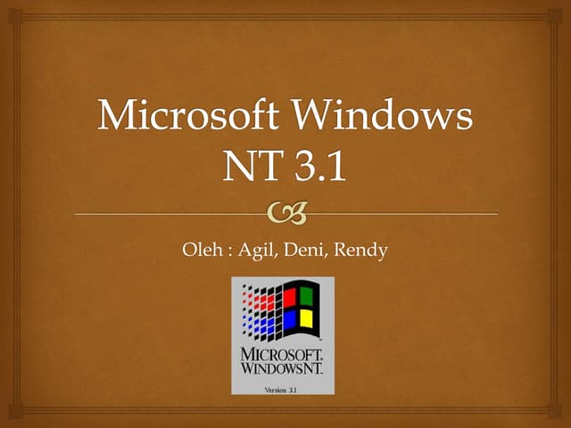 Windows NT 3.1
