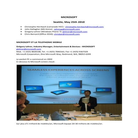 Microsoft windows phone 7 & office 2010