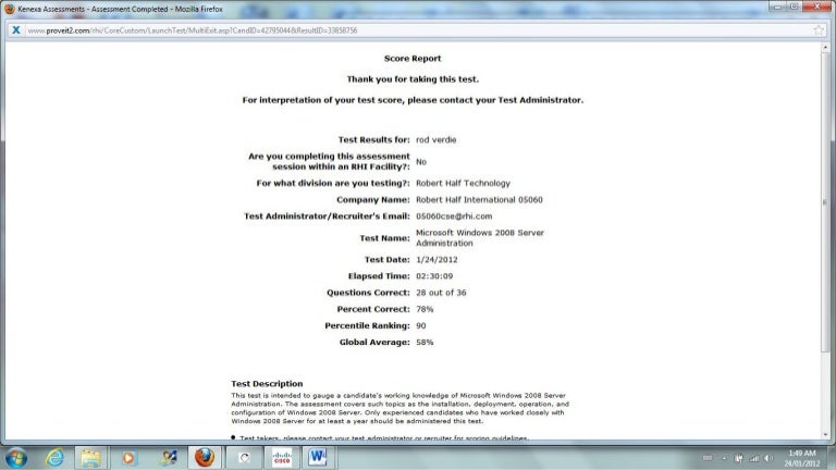 Microsoft Windows Server 08 Administration Microsoft Windows Server 08 Administration