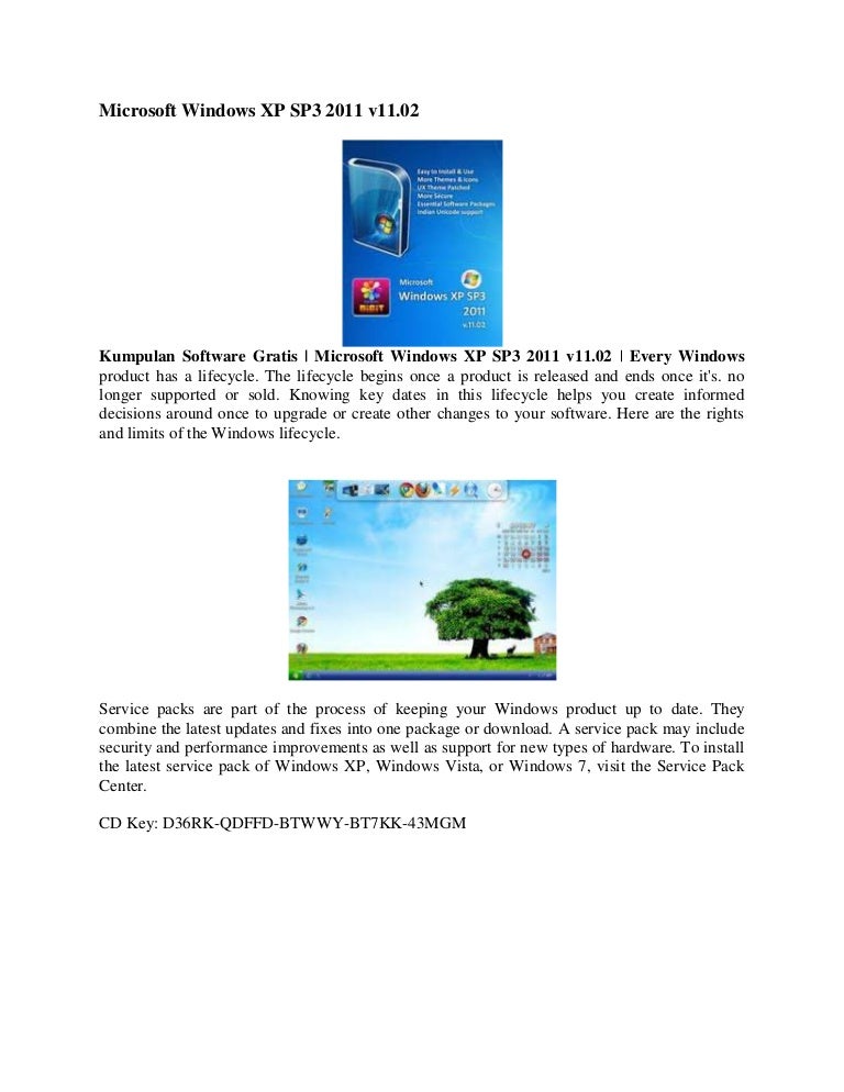 Microsoft Windows Xp Sp3 2011 V11 Microsoft Windows Xp Sp3 2011 V11