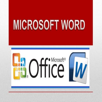 Que es word y sus partes | PPTX