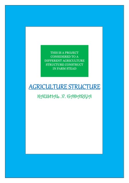 Agriculture Structures