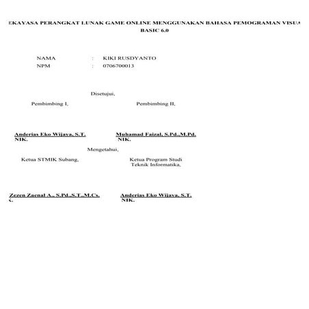 Microsoft word   lembar pengesahan proposal tugas akhir 2