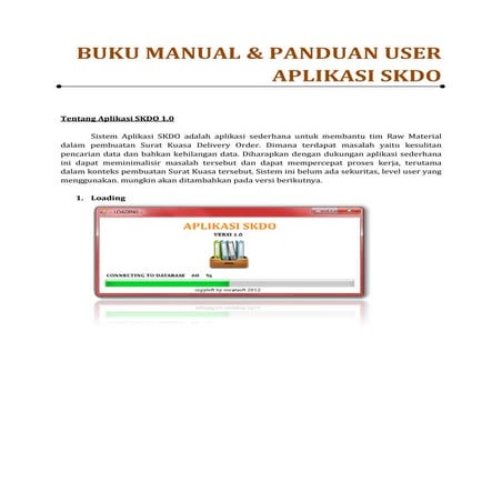 User Guide APLIKASI SKDO 1.0