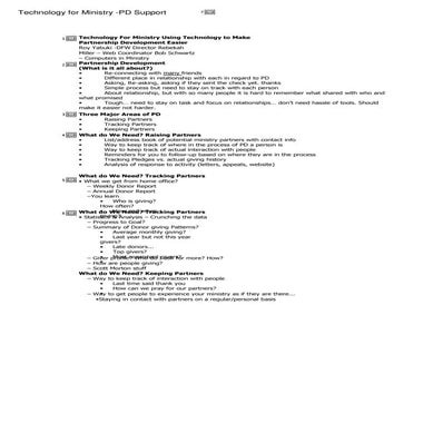 Technology For Ministry  Donor Support2