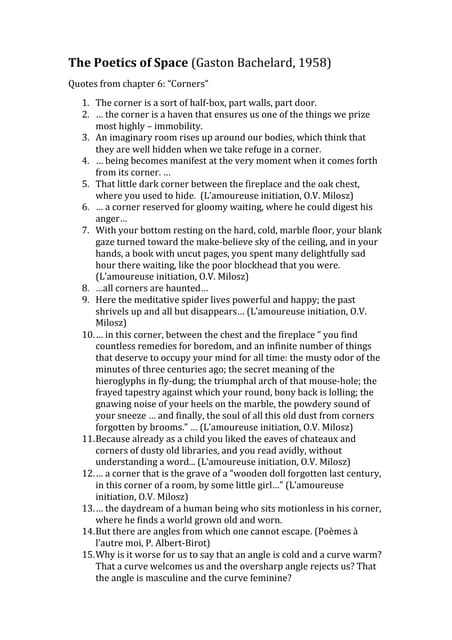 Bachelard Presentation