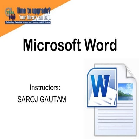 Microsoft word basics