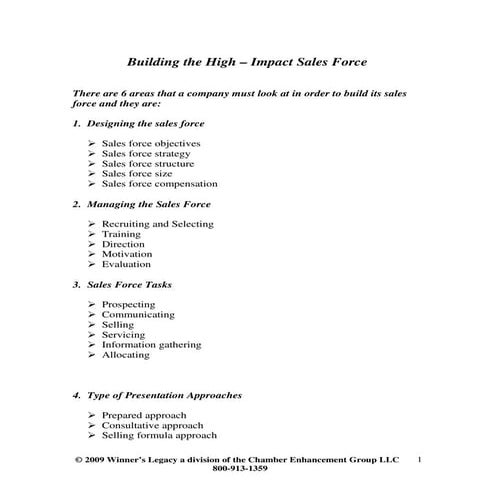 Microsoft Word   Building Your Sales Force