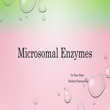 Microsomal enzyme induction