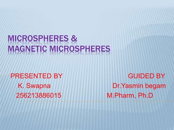 Microsphere | PPT