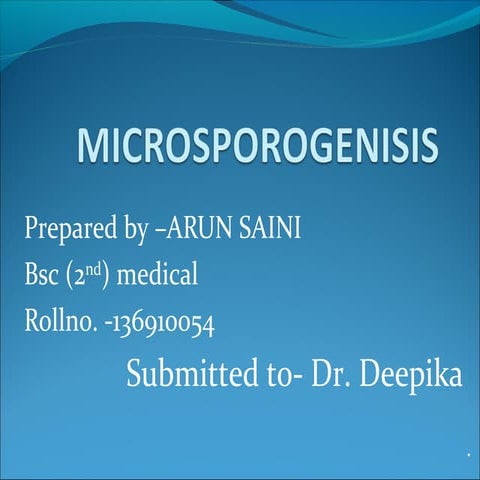 Microsporogensis