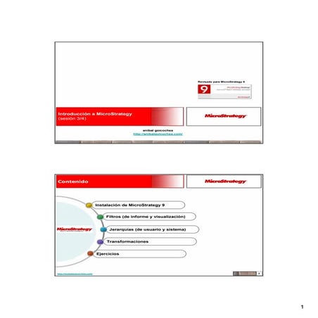 Curso de MicroStrategy - Sesion 3/4 | PDF
