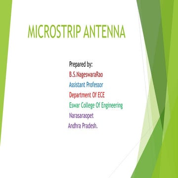 Microstrip antenna for awp class