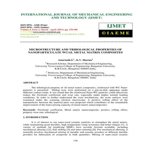 Microstructure and tribological properties of nanoparticulate wc