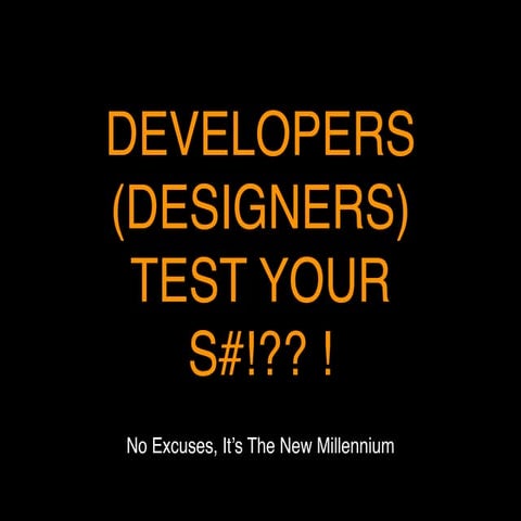 Micro Talk - Test Your S#!? !