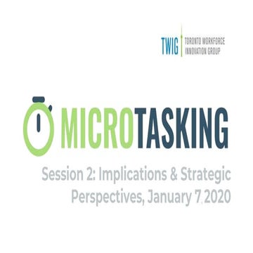 TWIG Microtasking Trends Roundtable | PPTX