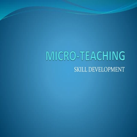 Microteaching