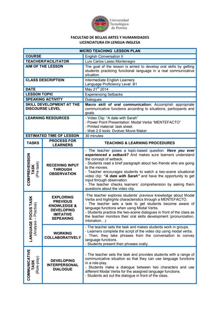 Microteaching Lesson Plan Pdf