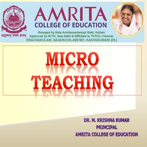 MICRO TEACHING SKILLS FOR TEACHER TRAINEES .pptx