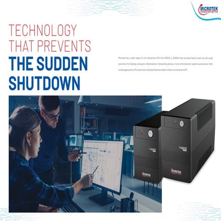 Microtek's Line Interactive UPS: Smart Power for Seamless Performance | PDF