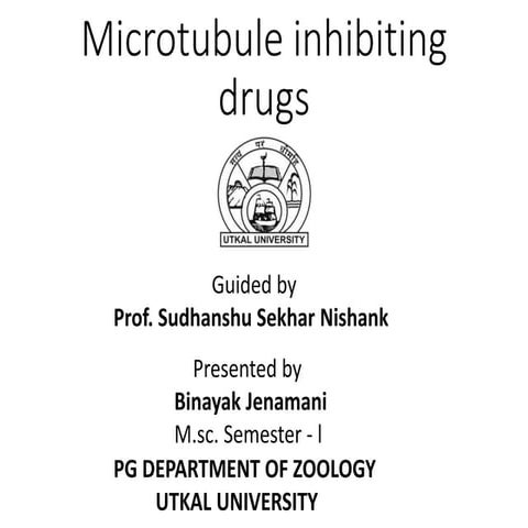Microtubule inhibiting drugs