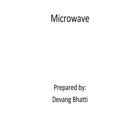 Microwave Transmission