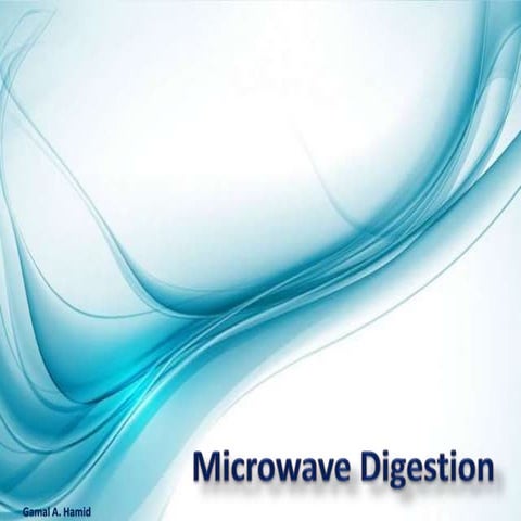 Microwave digestion