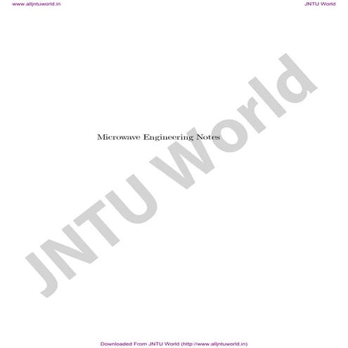 Microwave Engineering